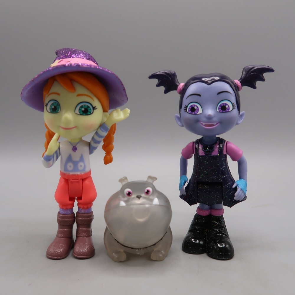 Vampirina and Phoebe with pet dog Lot of 3‎ figures Toys